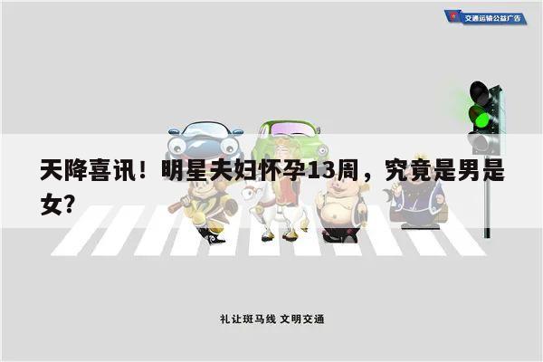 天降喜讯!明星夫妇怀孕13周,究竟是男是女?
