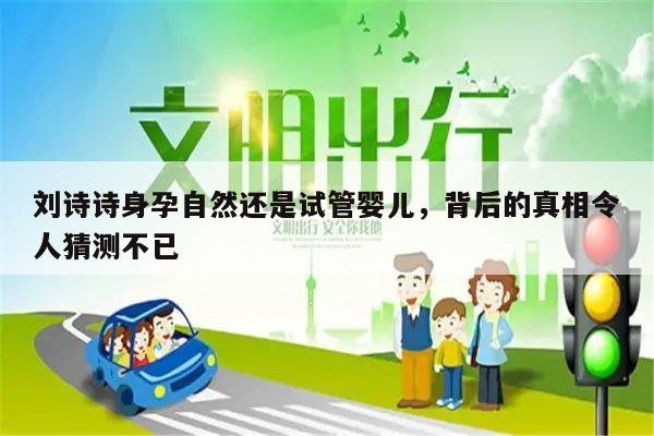 刘诗诗身孕自然还是试管婴儿,背后的真相令人猜测不已