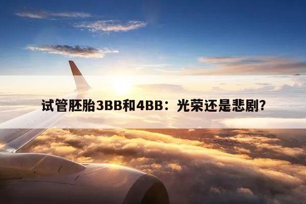 试管胚胎3BB和4BB：光荣还是悲剧？