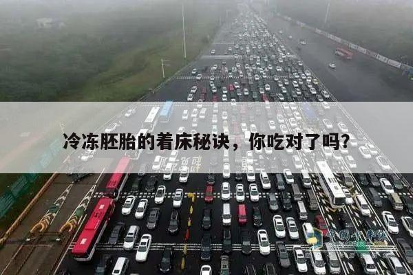 冷冻胚胎的着床秘诀，你吃对了吗？