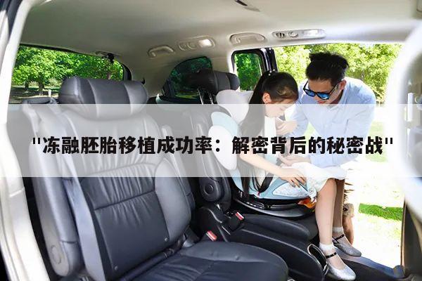 "冻融胚胎移植成功率：解密背后的秘密战"