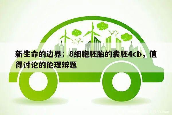 新生命的边界:8细胞胚胎的囊胚4cb,值得讨论的伦理辩题