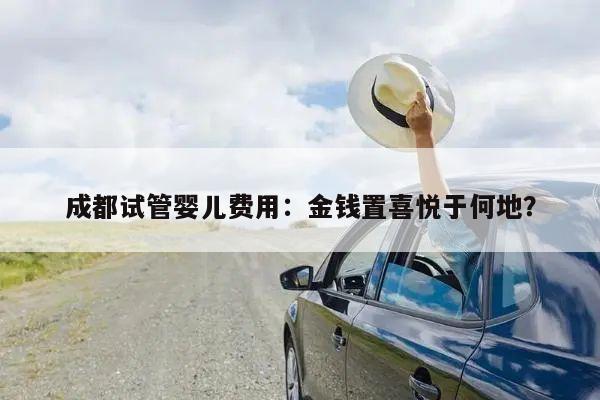 成都试管婴儿费用：金钱置喜悦于何地？