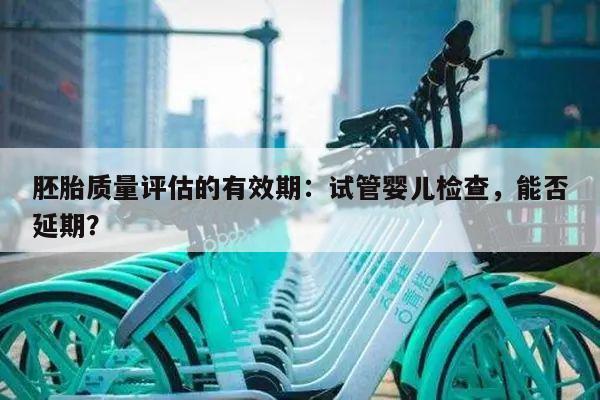 胚胎质量评估的有效期:试管婴儿检查,能否延期?