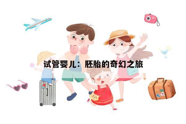 试管婴儿:胚胎的奇幻之旅