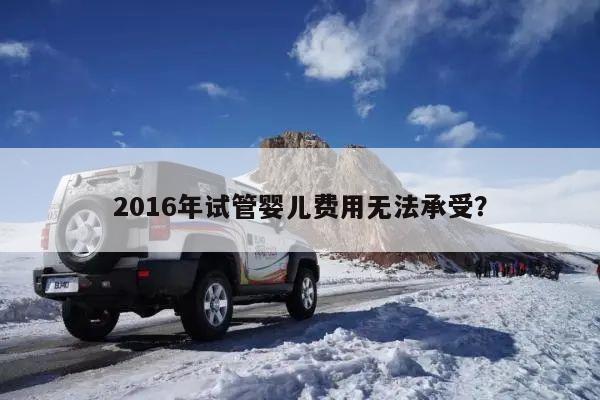 2016年试管婴儿费用无法承受?