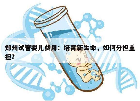 郑州试管婴儿费用:培育新生命,如何分担重担?