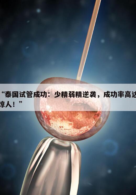 泰国试管成功:少精弱精逆袭,成功率高达惊人!