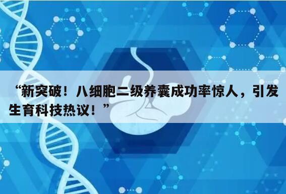 新突破！八细胞二级养囊成功率惊人，引发生育科技热议！