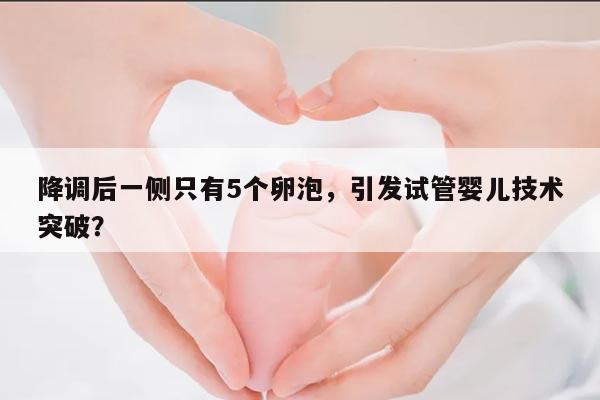 降调后一侧只有5个卵泡,引发试管婴儿技术突破?