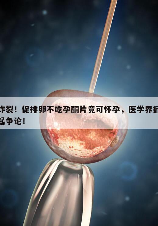 炸裂!促排卵不吃孕酮片竟可怀孕,医学界掀起争论!