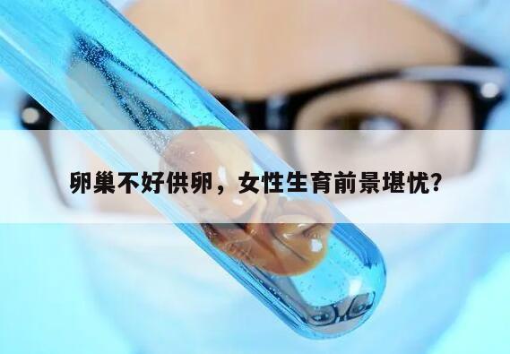 卵巢不好供卵，女性生育前景堪忧？