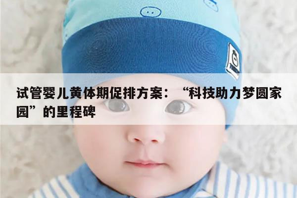 试管婴儿黄体期促排方案:“科技助力梦圆家园”的里程碑