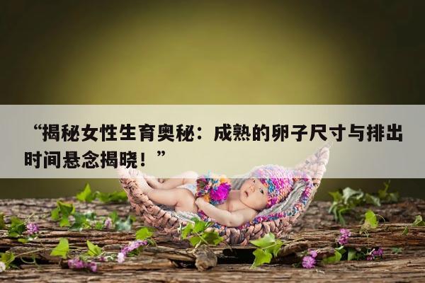 揭秘女性生育奥秘：成熟的卵子尺寸与排出时间悬念揭晓！