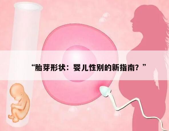 胎芽形状：婴儿性别的新指南？