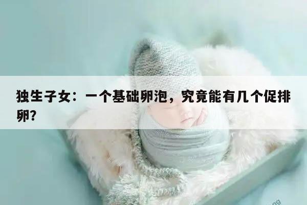 独生子女：一个基础卵泡，究竟能有几个促排卵？