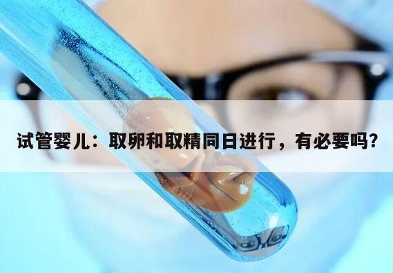 试管婴儿:取卵和取精同日进行,有必要吗?