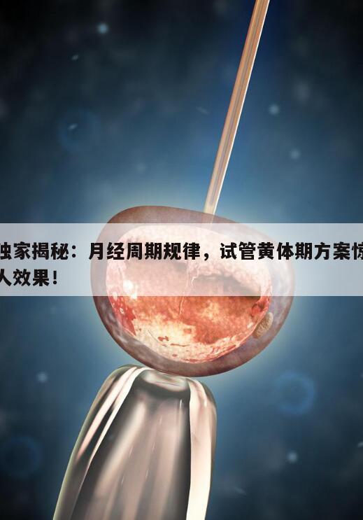 独家揭秘:月经周期规律,试管黄体期方案惊人效果!