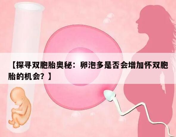 探寻双胞胎奥秘:卵泡多是否会增加怀双胞胎的机会?