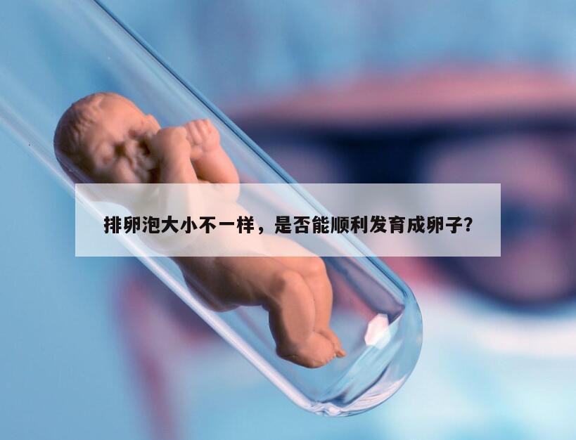 促排卵泡大小不一样后面能长起来吗