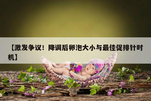 降调后卵泡大小与最佳促排针时机
