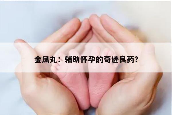 金凤丸:辅助怀孕的奇迹良药?
