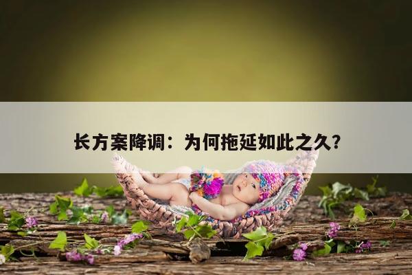 长方案降调：为何拖延如此之久？