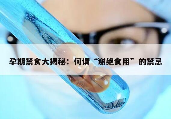 孕期禁食大揭秘:何谓“谢绝食用”的禁忌