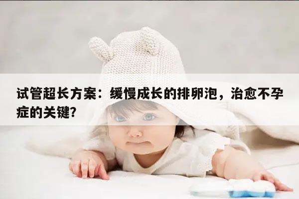 试管超长方案：缓慢成长的排卵泡，治愈不孕症的关键？