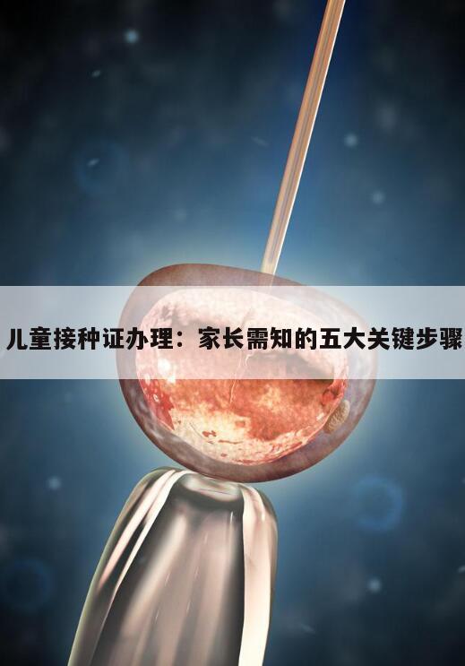 儿童接种证办理:家长需知的五大关键步骤