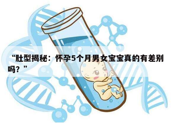 肚型揭秘:怀孕5个月男女宝宝真的有差别吗?