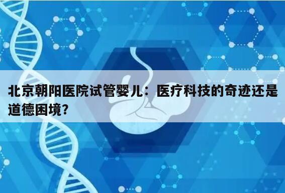 北京朝阳医院试管婴儿:医疗科技的奇迹还是道德困境?