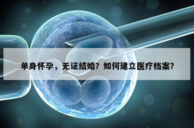 单身怀孕无证结婚？如何建立医疗档案？