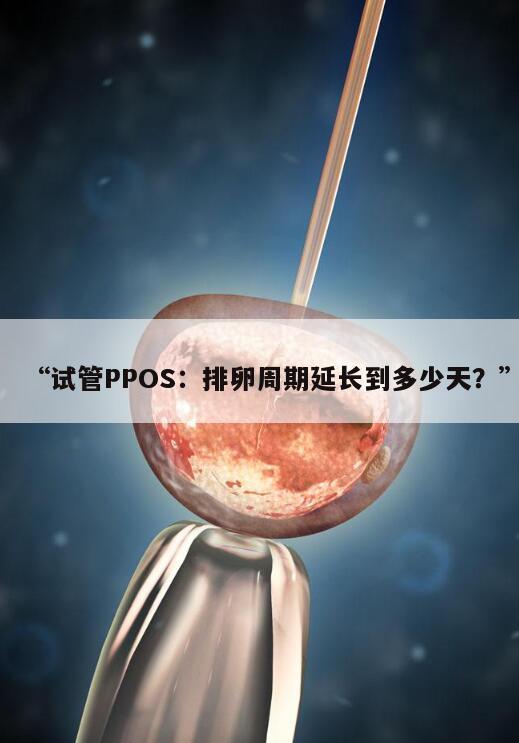 试管PPOS:排卵周期延长到多少天?