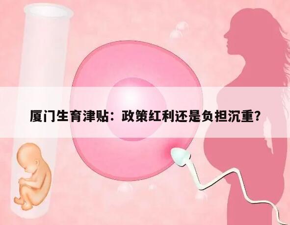 厦门生育津贴:政策红利还是负担沉重?