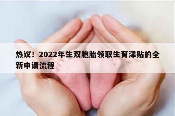 2022年生双胞胎领取生育津贴流程解析