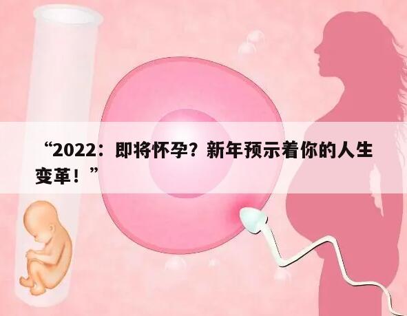 2022即将怀孕?新年预示着你的人生变革!