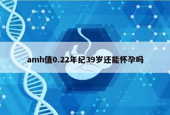 AMH值0.22年纪39岁还能怀孕吗？