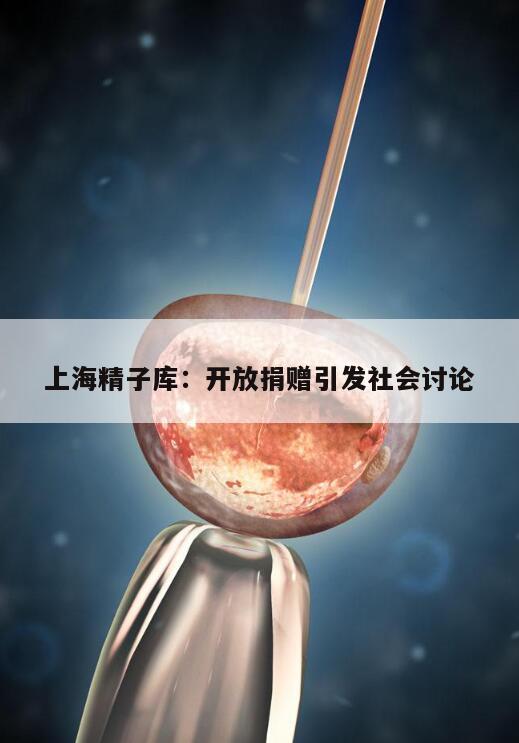 上海精子库：开放捐赠引发社会讨论