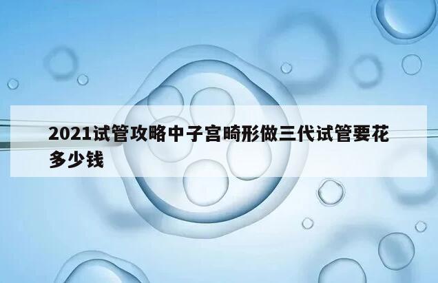 2021试管攻略：子宫畸形做三代试管需要花多少钱？