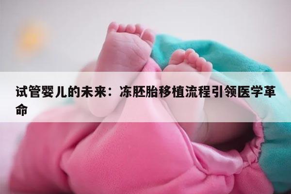 试管婴儿的未来:冻胚胎移植流程引领医学革命
