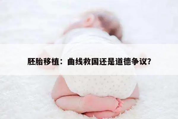 胚胎移植：曲线救国还是道德争议？