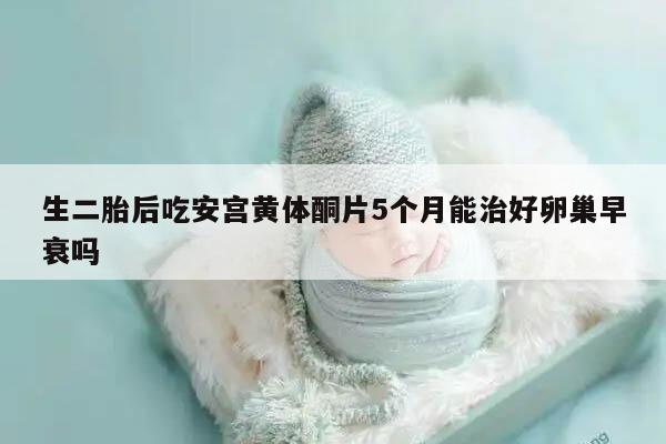 生二胎后吃安宫黄体酮片5个月能治好卵巢早衰吗？