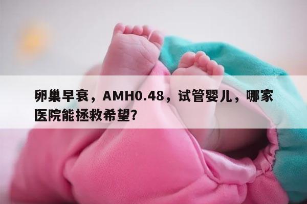 卵巢早衰,AMH0.48,试管婴儿,哪家医院能拯救希望?