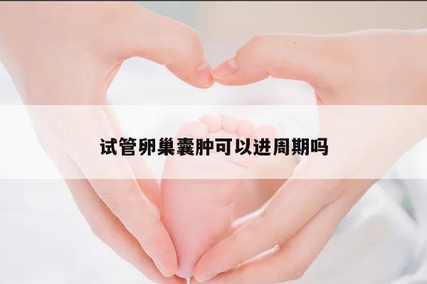 试管卵巢囊肿可以进周期吗？