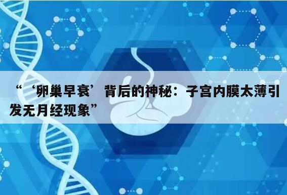 子宫内膜太薄导致月经不来,是否意味着卵巢早衰?