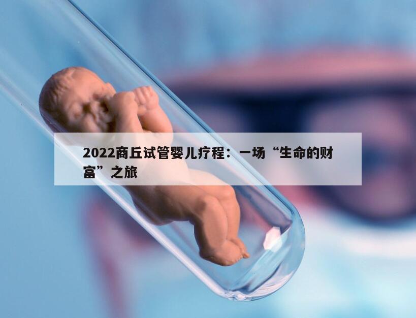 2022在商丘做一次试管婴儿多少钱？