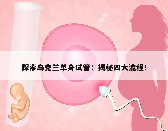 探索乌克兰单身试管:揭秘四大流程!