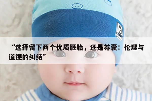 优质胚胎移植和养囊技术:选择最佳的生殖辅助方法
