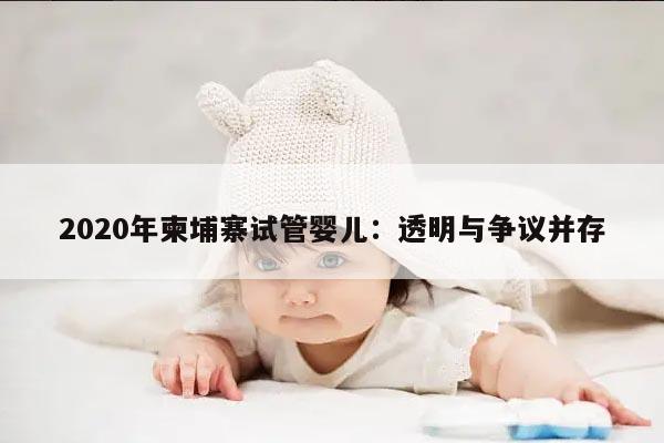 2020年柬埔寨试管婴儿的正确流程